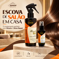 Kit Escova de Salão em Casa – Miracle + Óleo Reparador