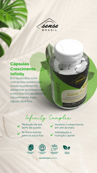 Kit Crescimento Capilar Infinity Hair – Tônico + Cápsulas