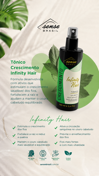 Kit Crescimento Capilar Infinity Hair – Tônico + Cápsulas